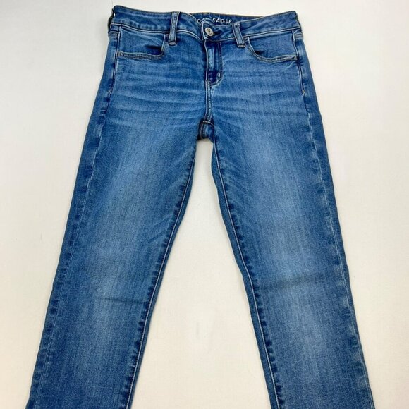 American Eagle Womens Jeggings Mid Rise Size 4 Long - Picture 2 of 9